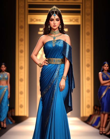 Vanesons Silks - Saree gown is a fusion of the Indian... | Facebook